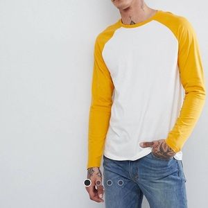 ASOS Long Sleeve Baseball Tee